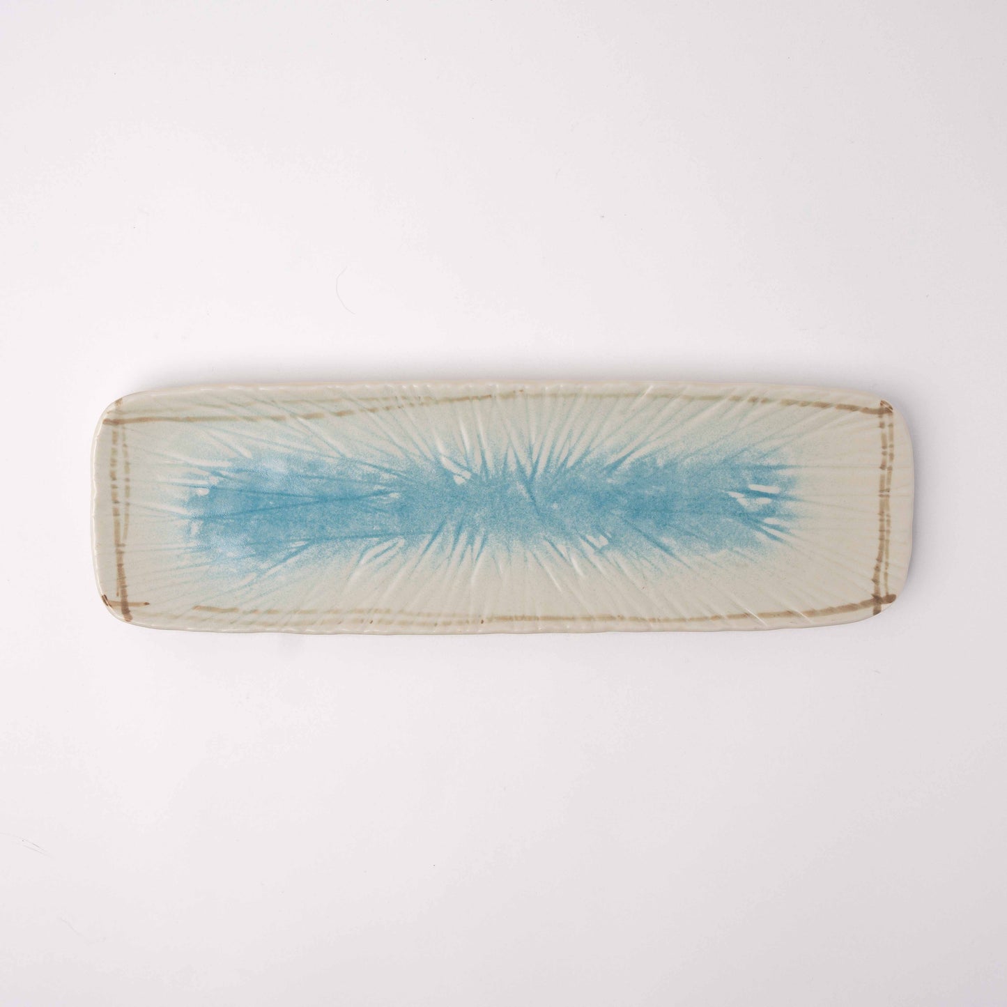 Sashimi Platter 35.2cmx11cm Okinawa Glaze