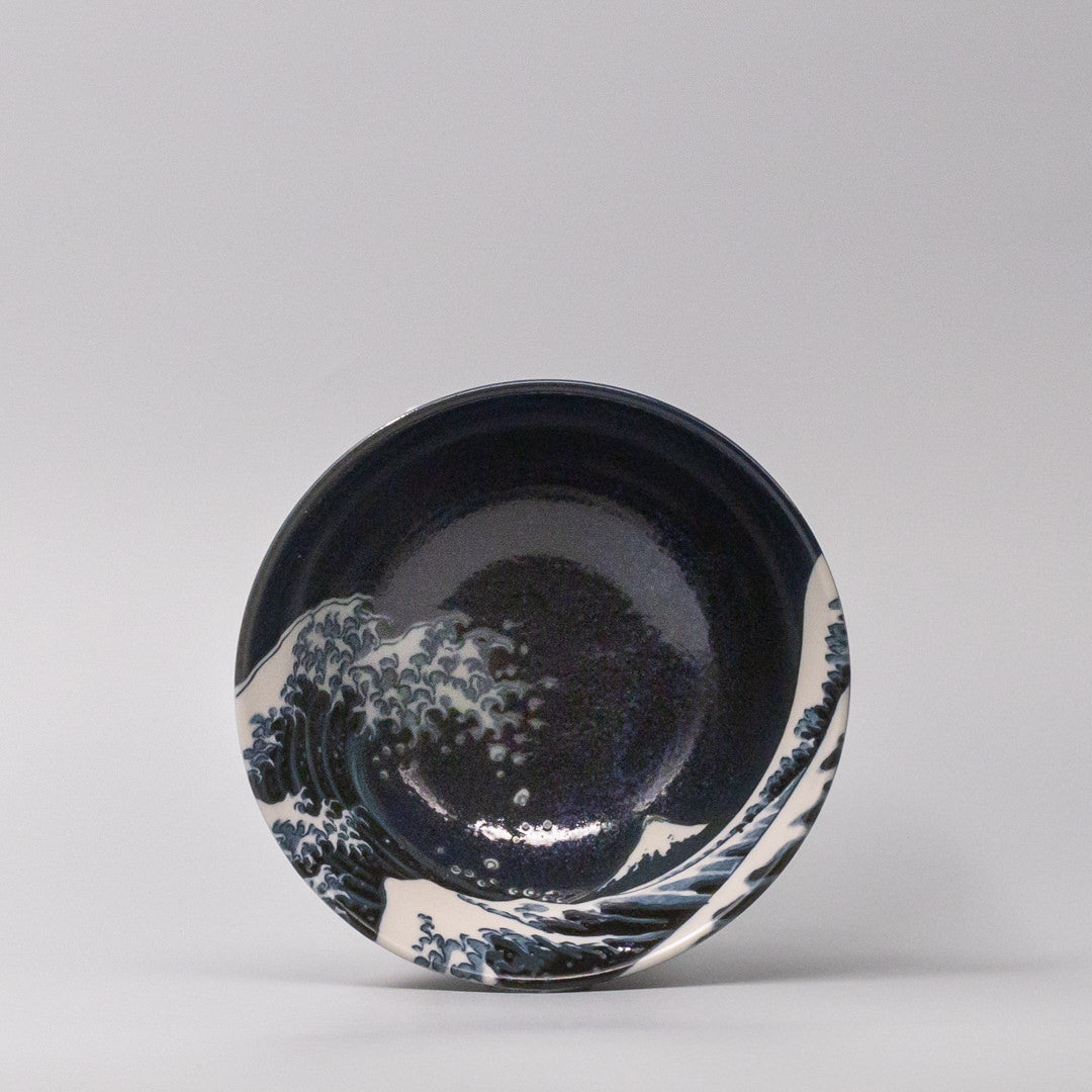 Hokusai Design Rice Bowl 15cm 15D 6.9H