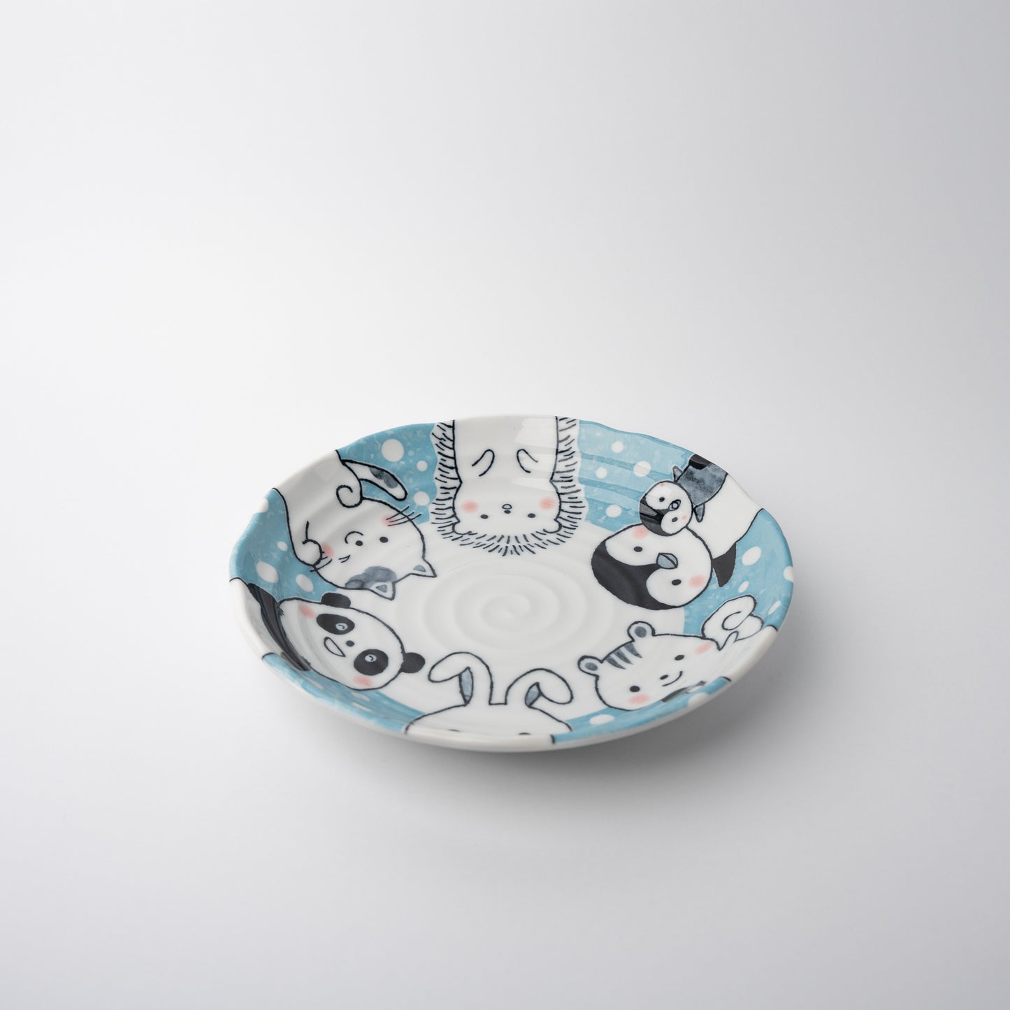 Plate Kids 22cm Kawaii Blue Design