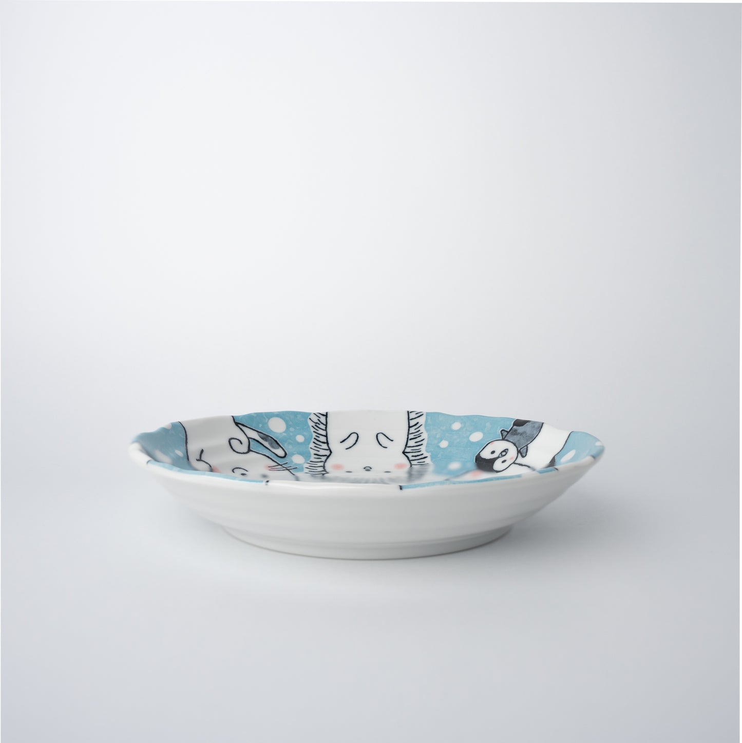 Plate Kids 22cm Kawaii Blue Design