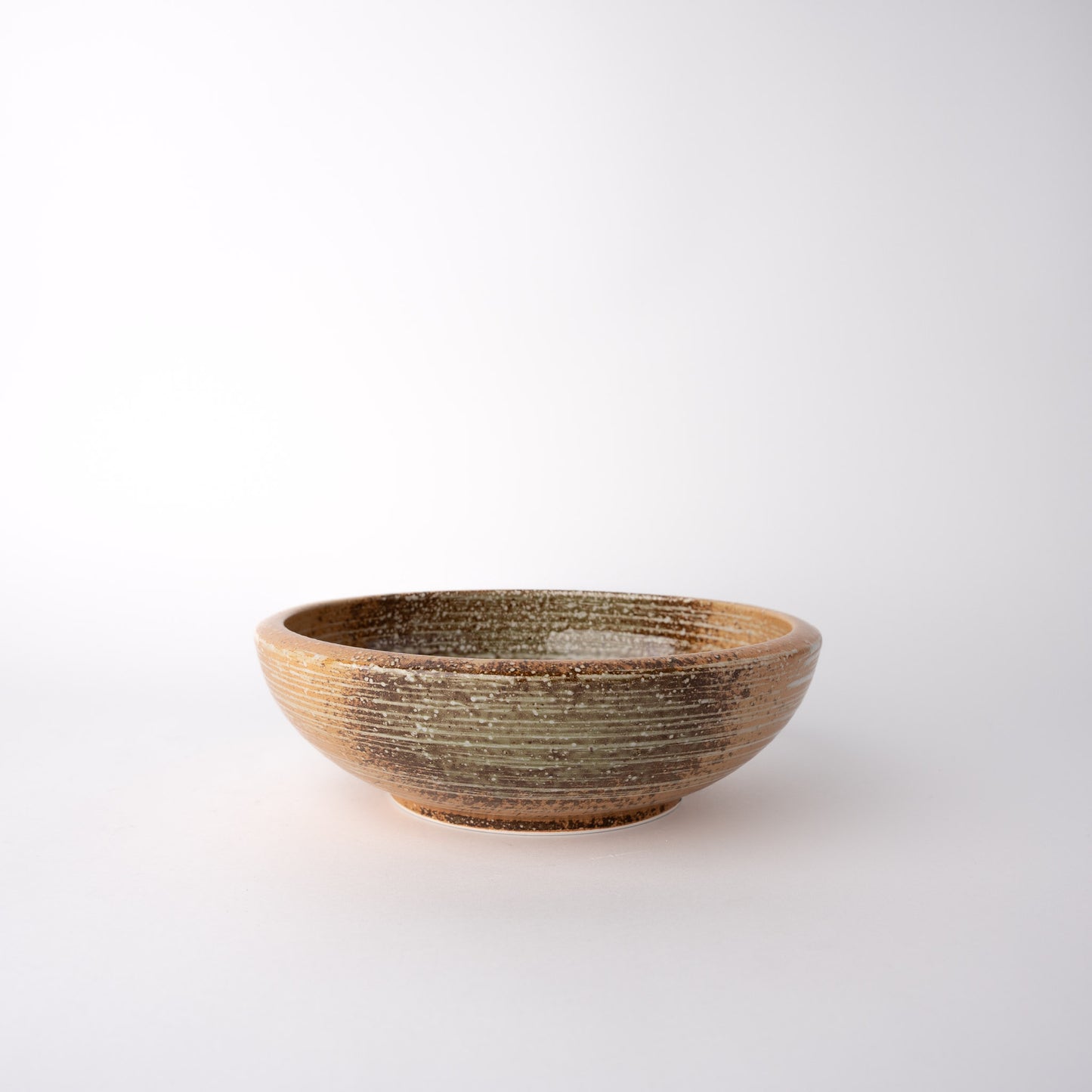Bowl Thick Edge 20cm Orange Clay Glaze