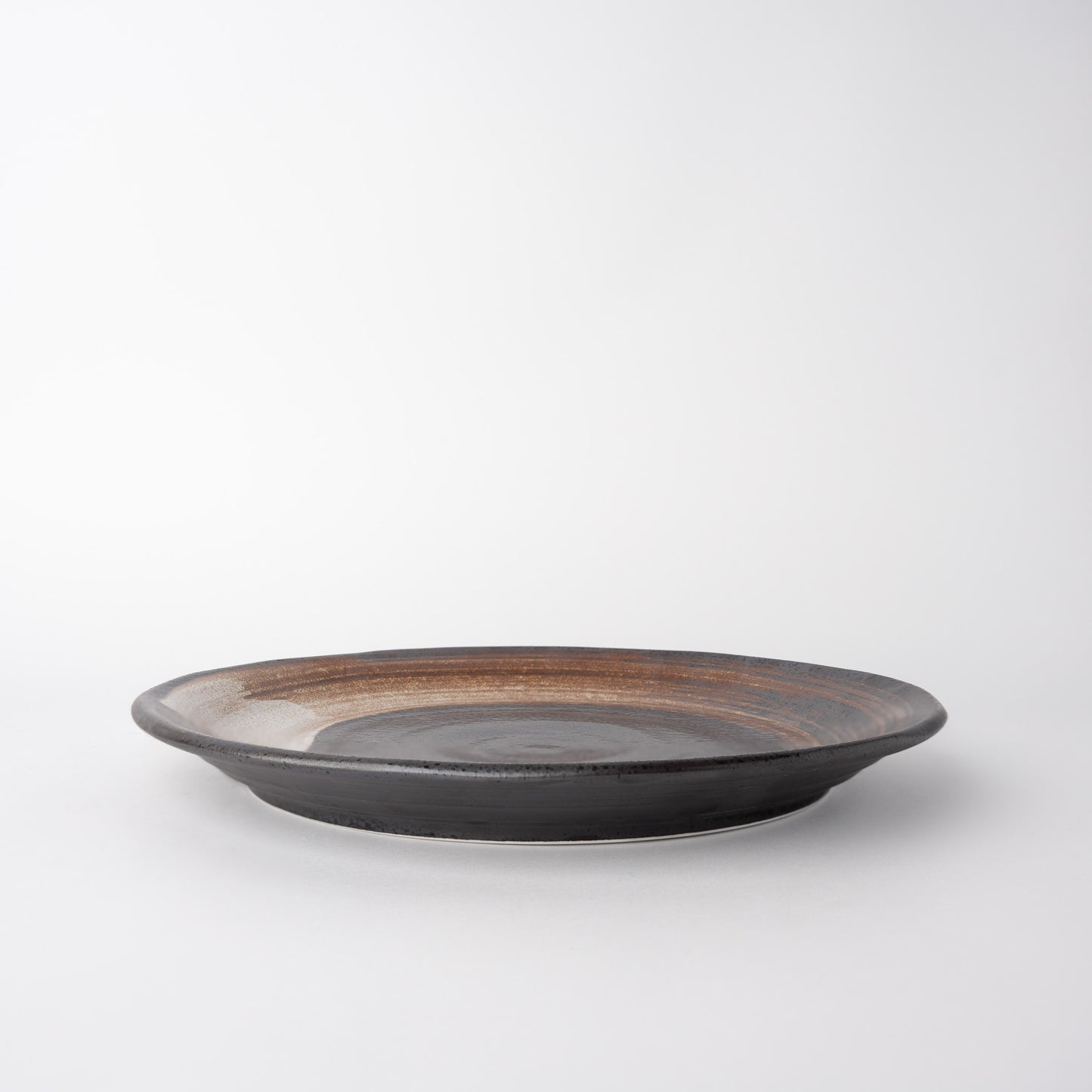 Plate 27.5cm / Brushstroke Black Glaze