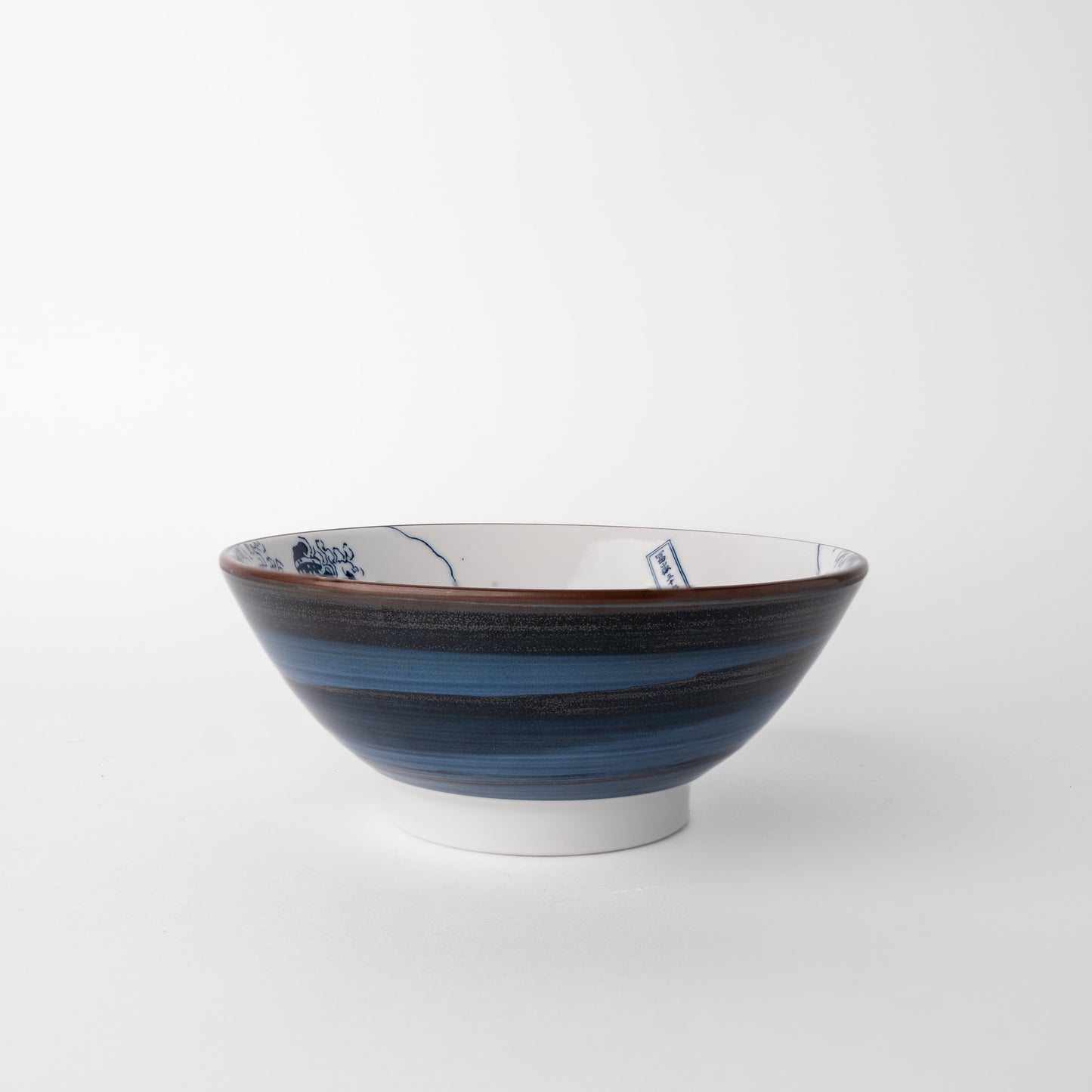Udon Bowl 17.5cm Great Wave Design