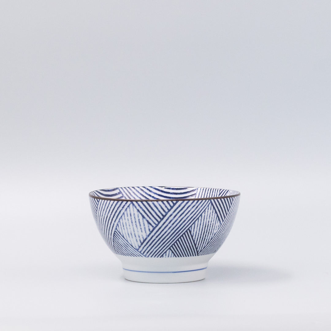 Bowl 16cm Thatched Navy Design