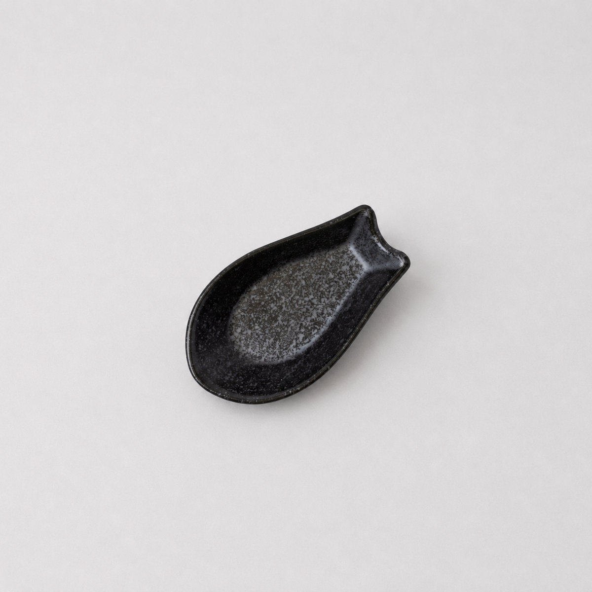 Spoon Rest Small Kanso Matte Black Glaze