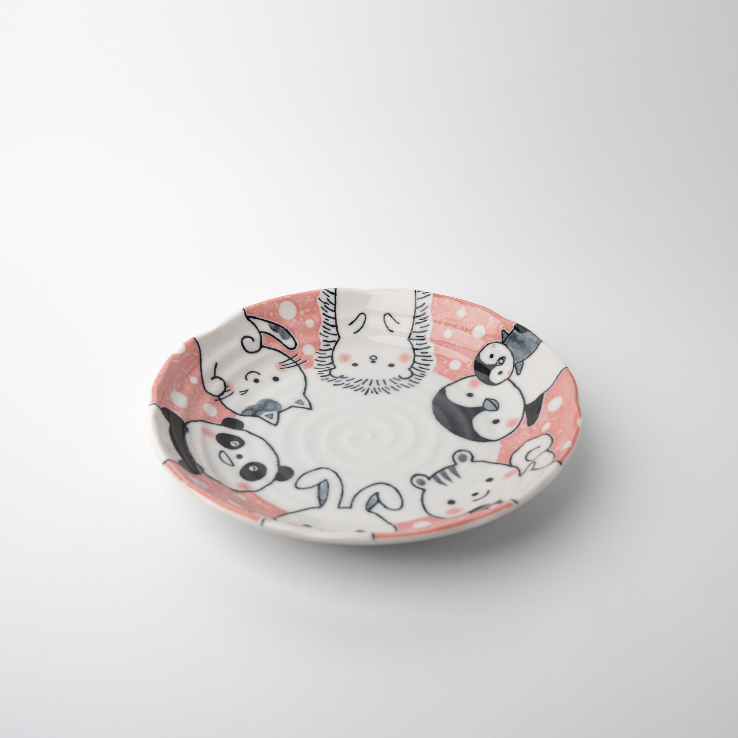 Plate Kids 22cm Kawaii Pink Design