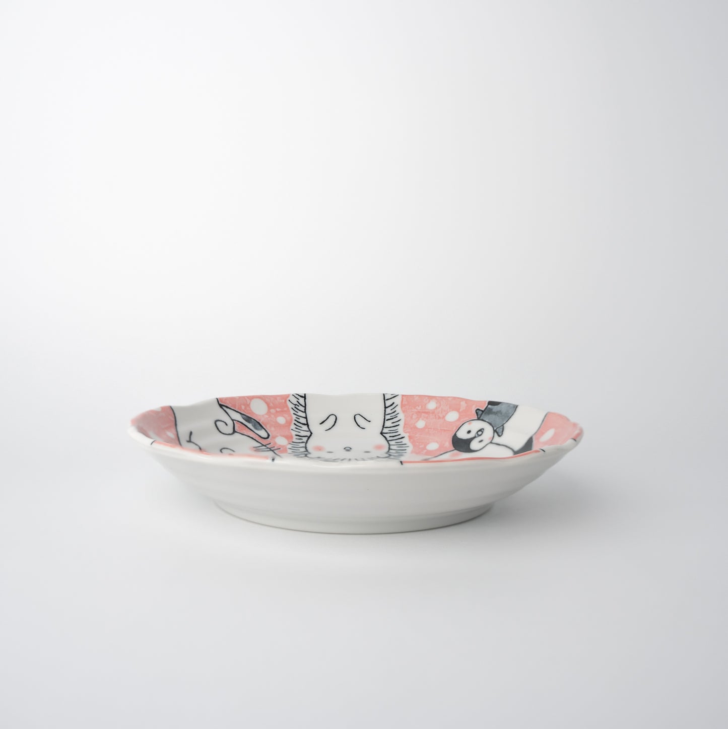 Plate Kids 22cm Kawaii Pink Design