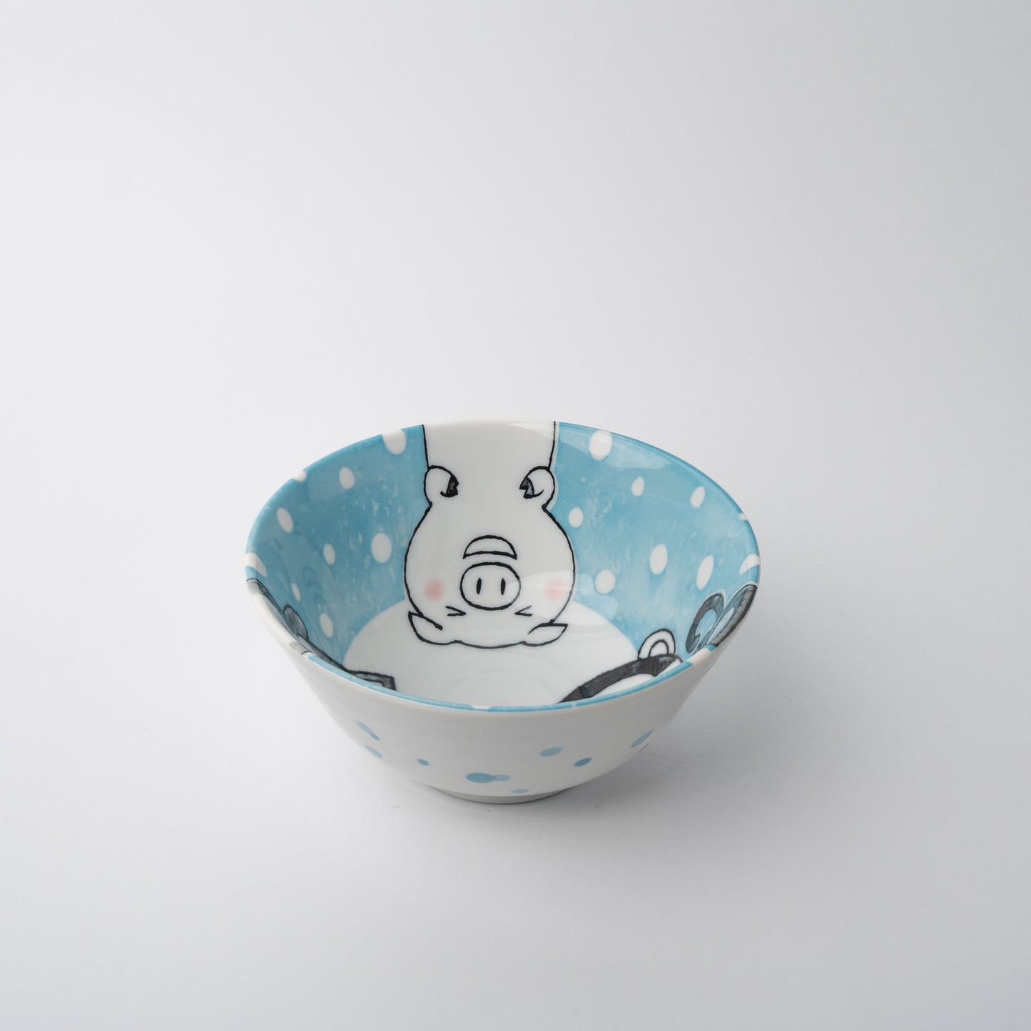 Bowl Kids 14cm Kawaii Blue Design