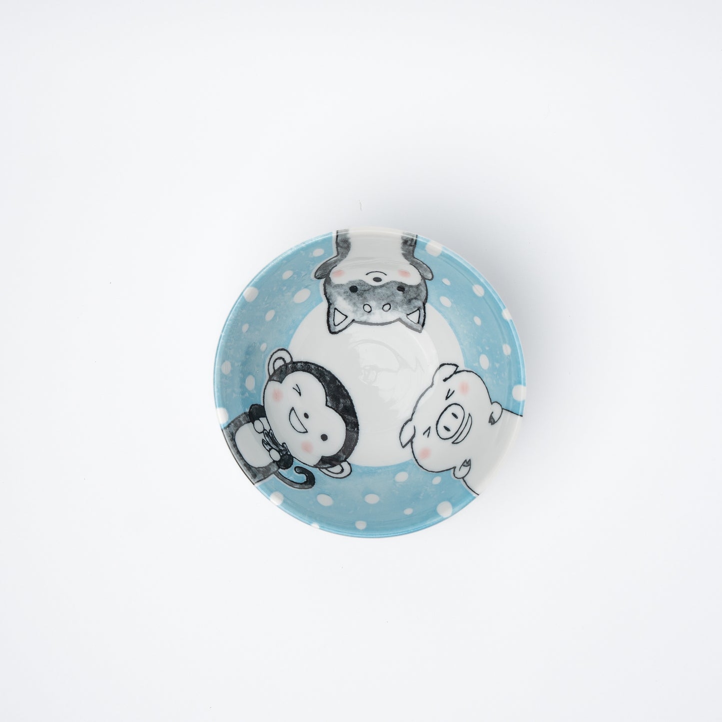 Bowl Kids 14cm Kawaii Blue Design