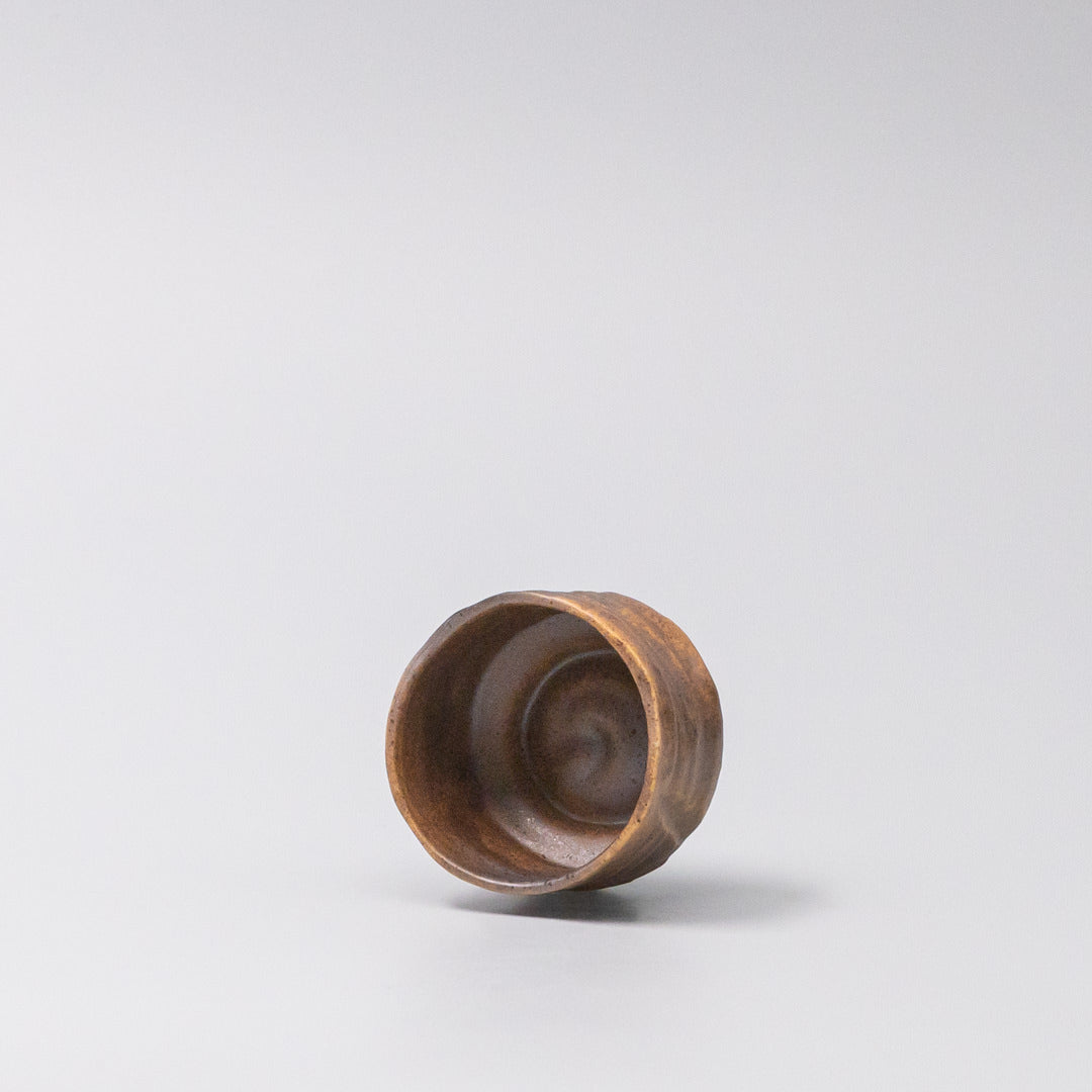 Sake Cup Ochre Glaze