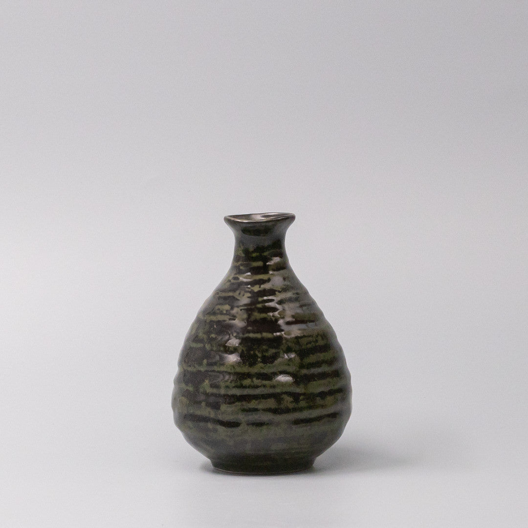Sake Jug 350ml Moss Black Glaze