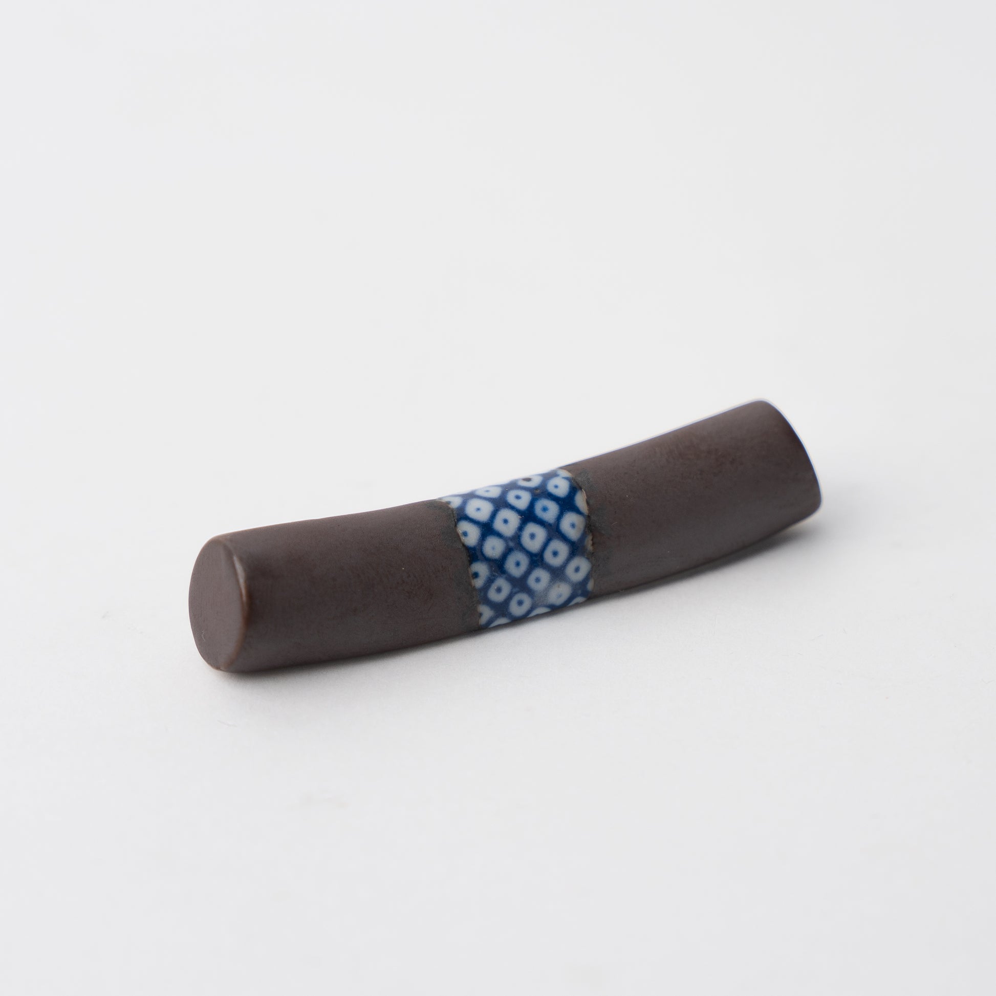 Chopstick Rest Cylinder Shibori Black