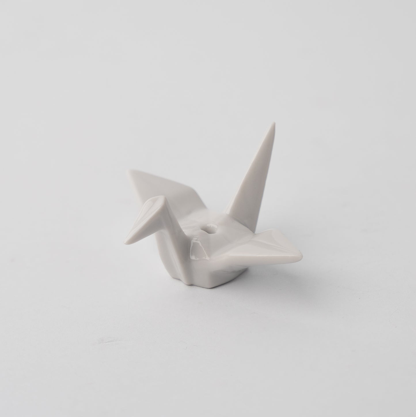 Origami Crane Incense Holder / White