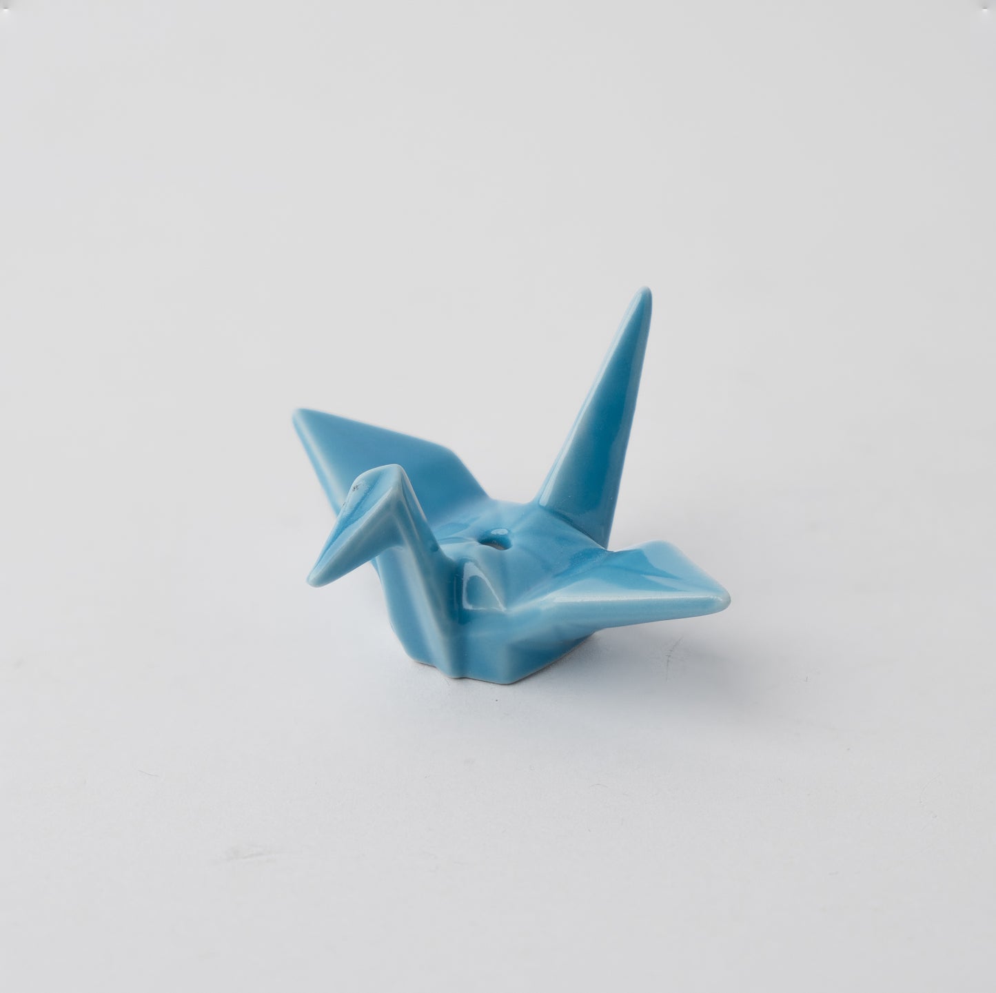 Incense Holder Origami Crane Light Blue