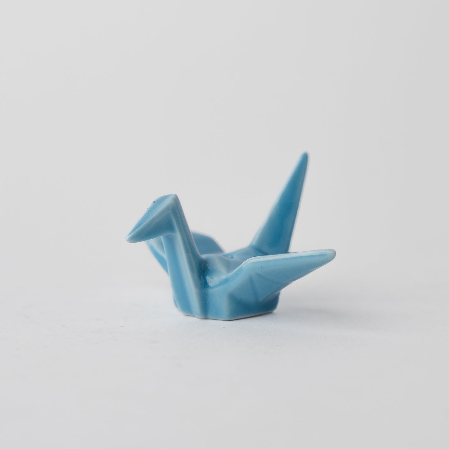 Incense Holder Origami Crane Light Blue