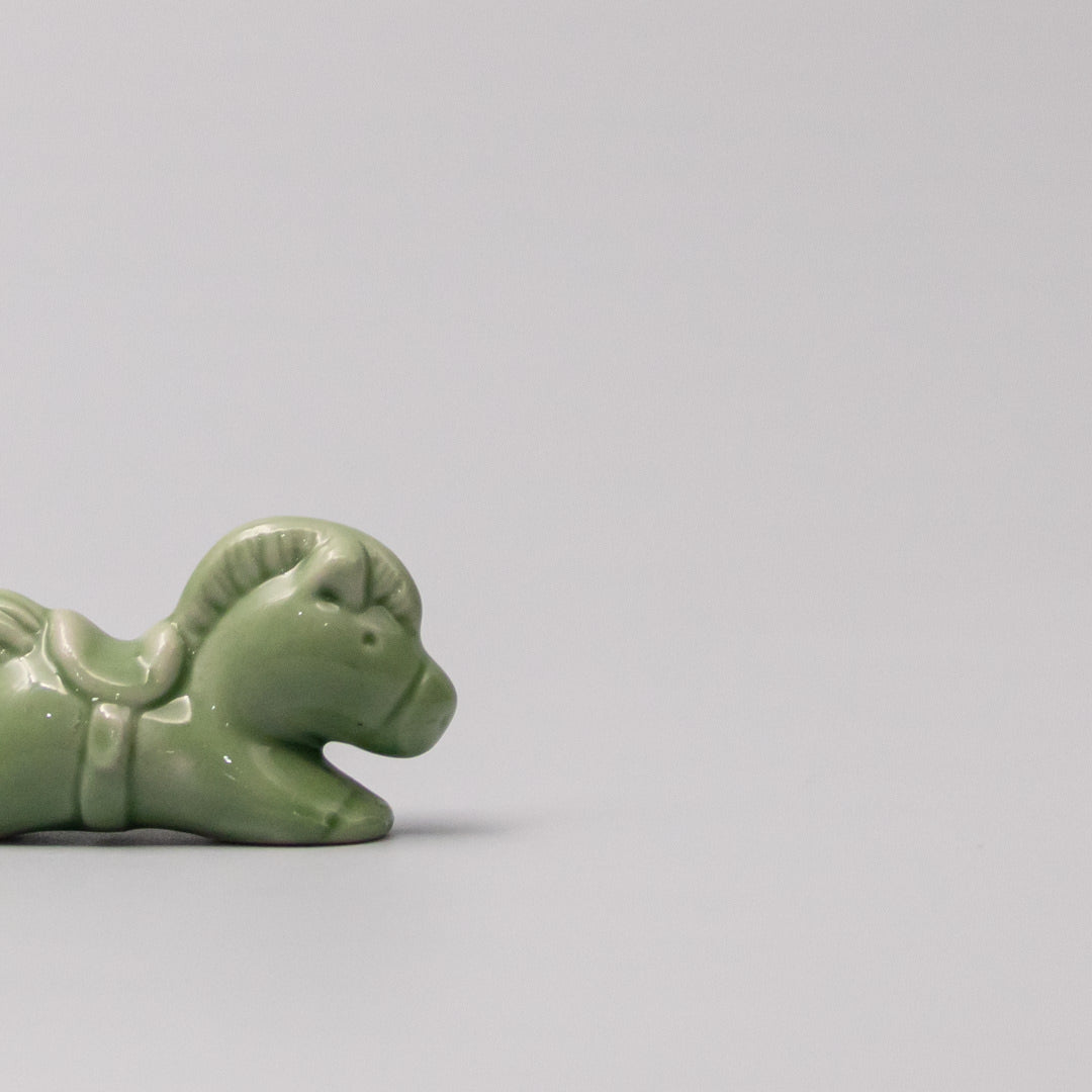 Chopstick Rest Green Horse