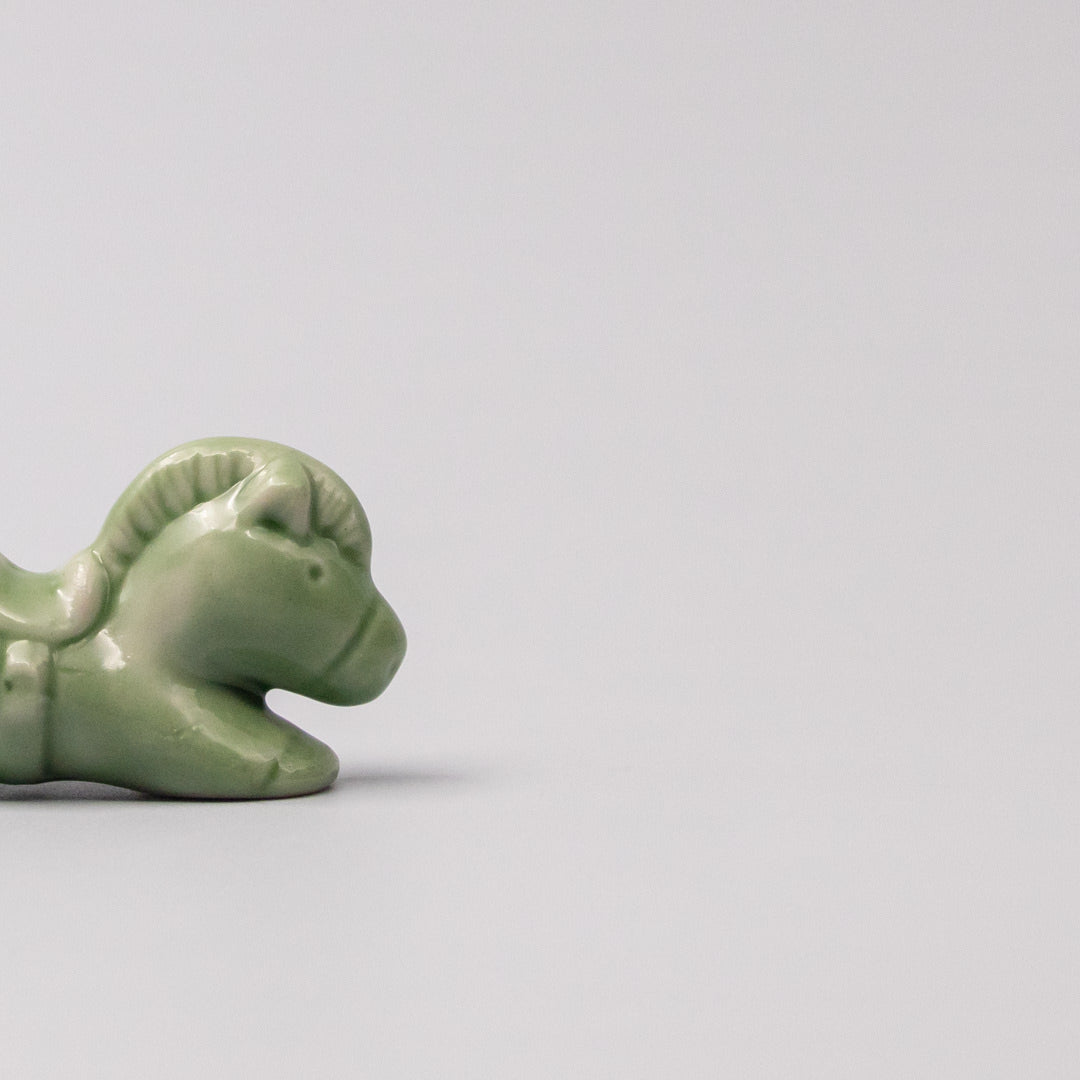 Chopstick Rest Green Horse