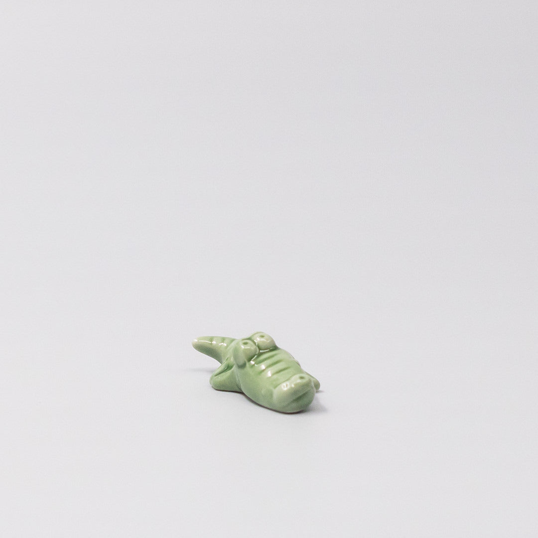 Alligator Chopstick Rest Green