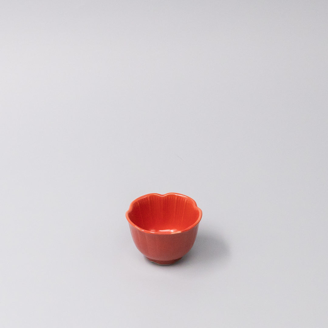 Chrysanthemum Deep Sauce Dish 5.5cm D Scarlet C1734