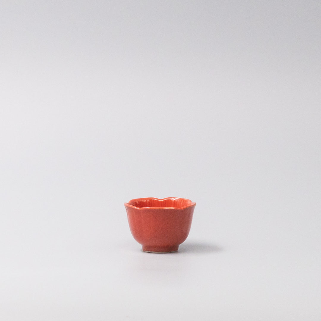 Chrysanthemum Deep Sauce Dish 5.5cm D Scarlet C1734