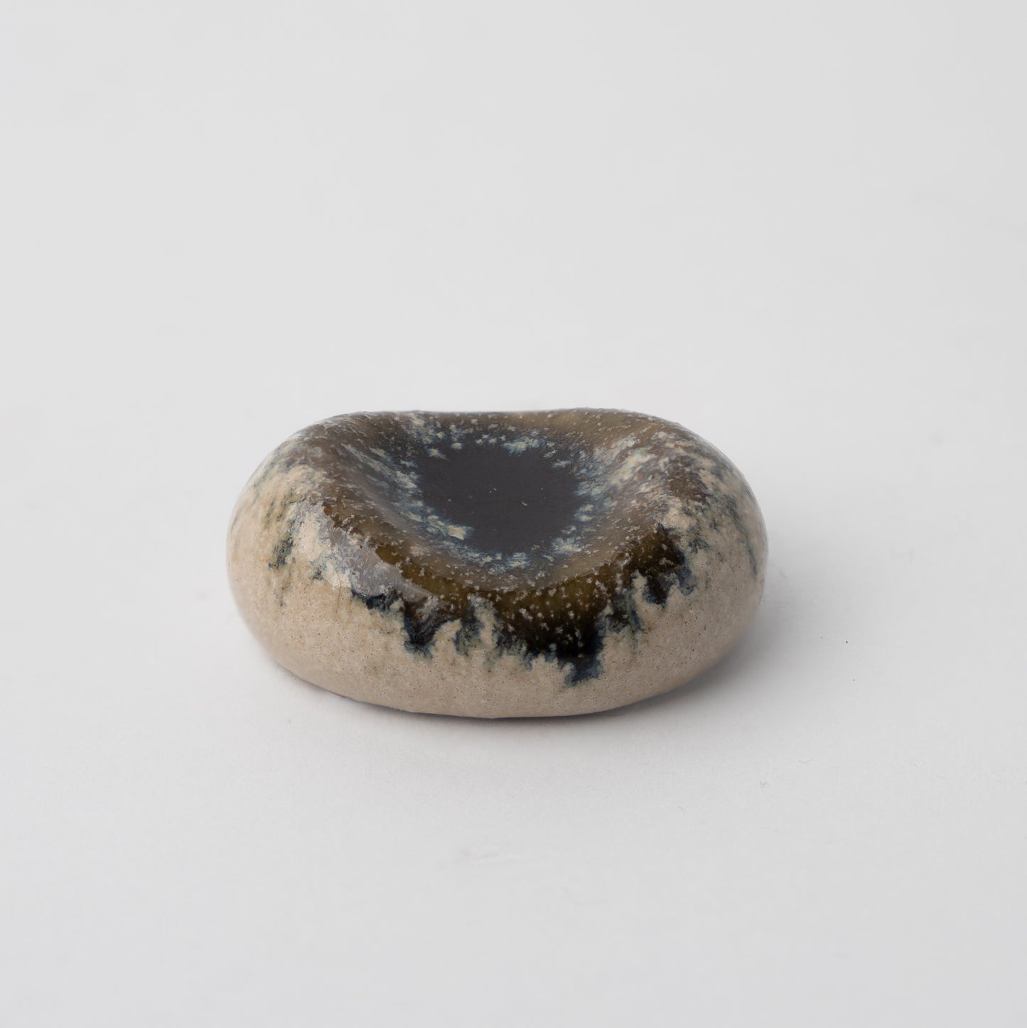 Chopstick Rest Pebble Marbled black splash