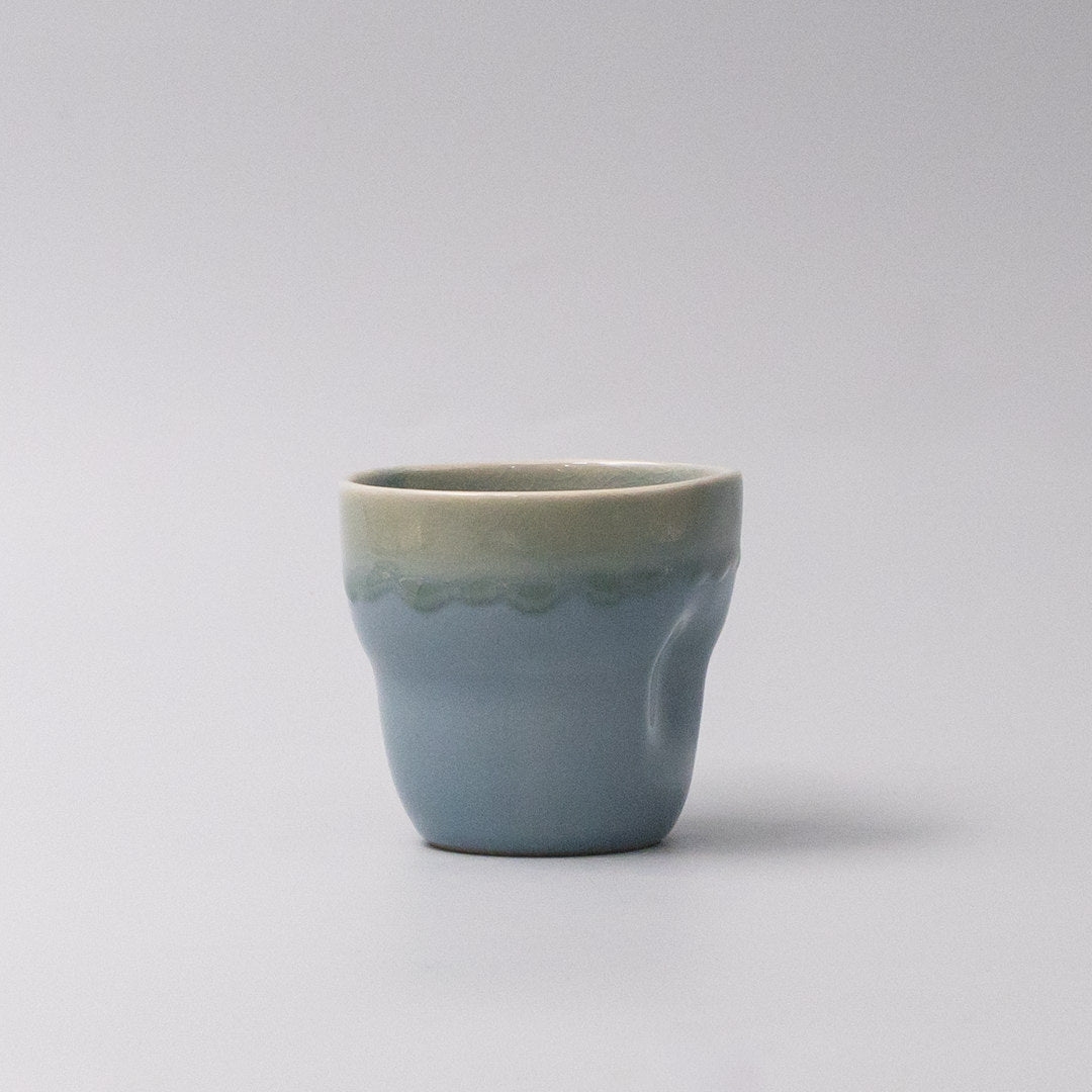 Mug Yunomi 280ml Crazed Blue Glaze