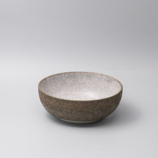 Serving Bowl 24cm Crazed Grey Glaze