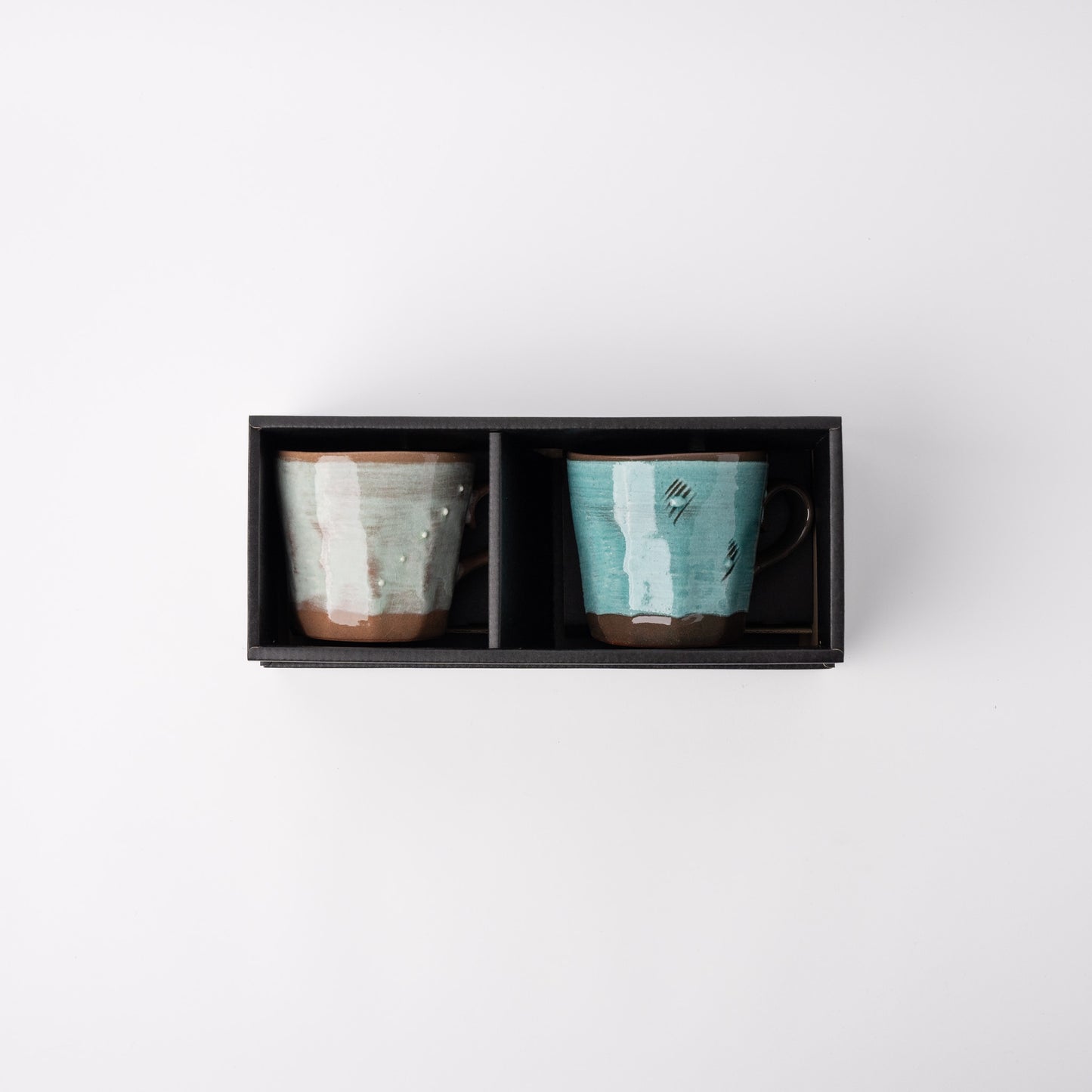 Mug Set 2pcs 300ml Sea Tones Glaze