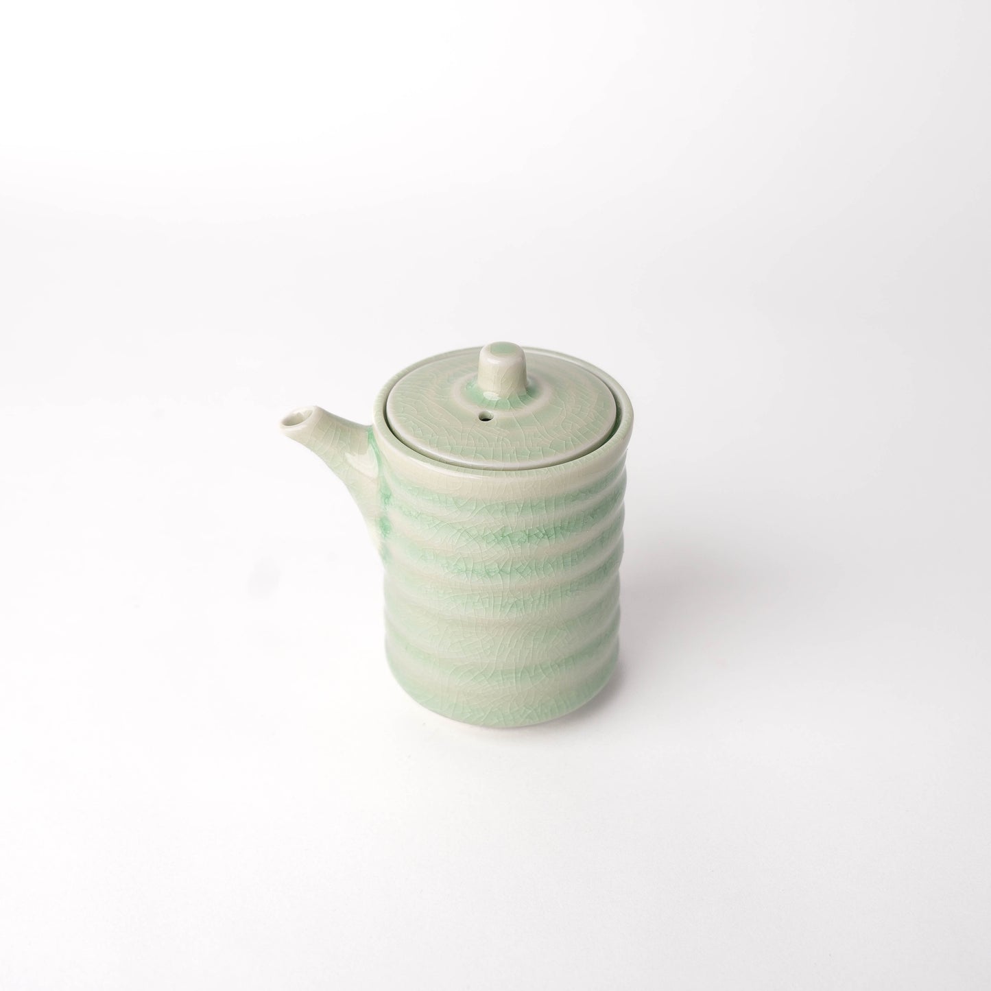 Ribbed Soy Pot 170ml Celadon Glaze