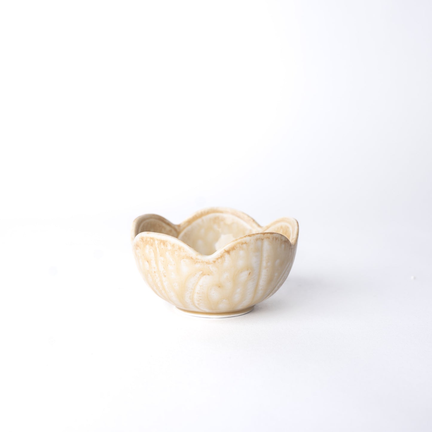 Sauce Dish Ume Shape Dune Glaze