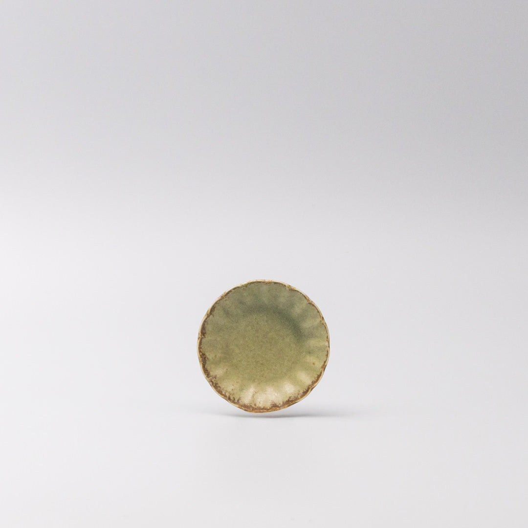 Sauce Dish 8cm Sunburst Lime Fade Glaze
