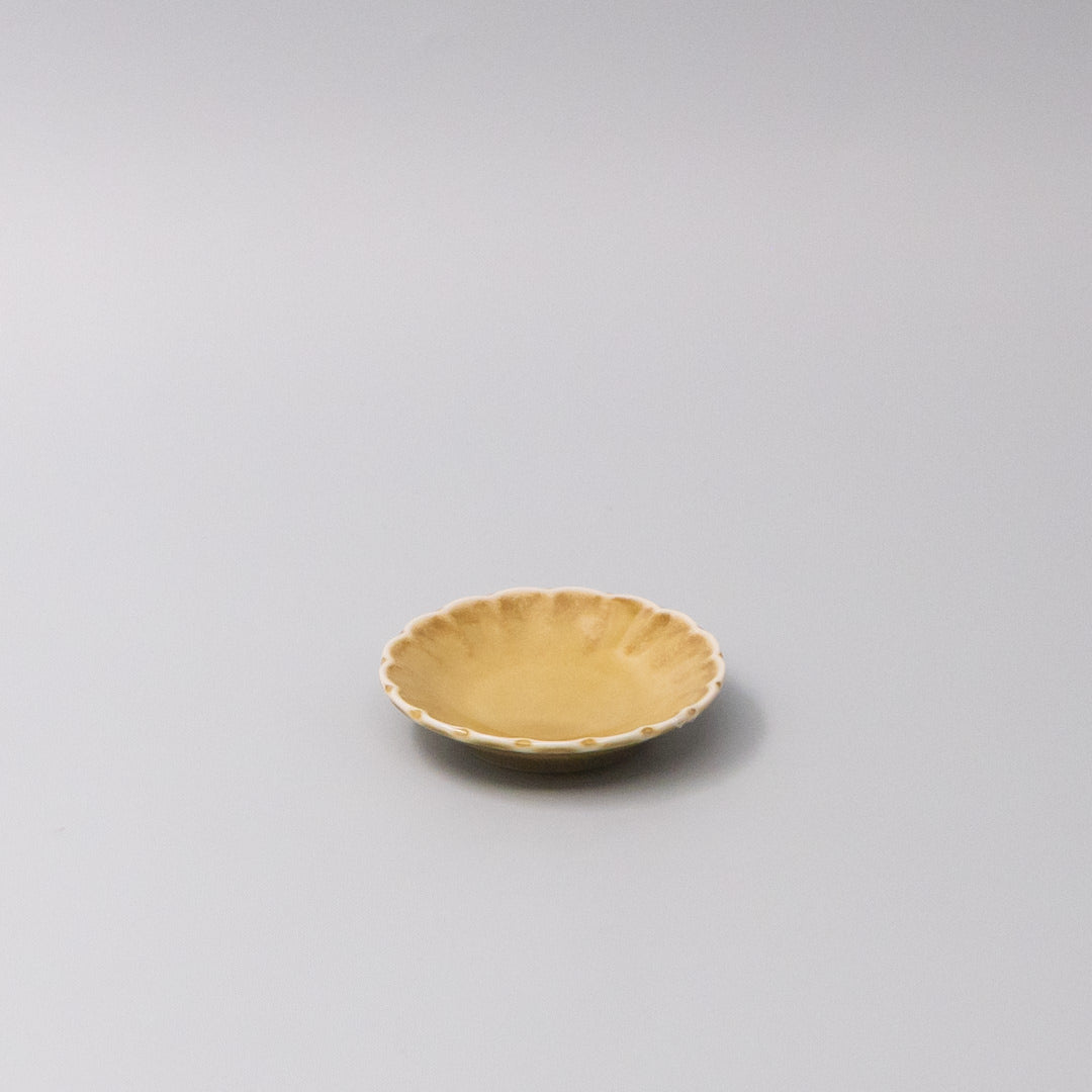Sauce Dish 8cm Sunburst Saffron Gloss Glaze