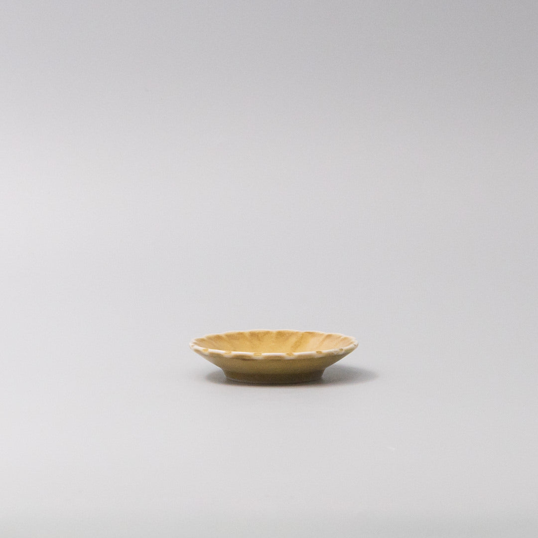 Sauce Dish 8cm Sunburst Saffron Gloss Glaze