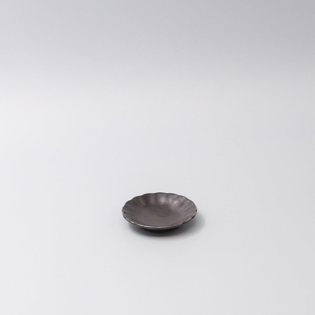 Sauce Dish 8cm Sunburst Black Glaze