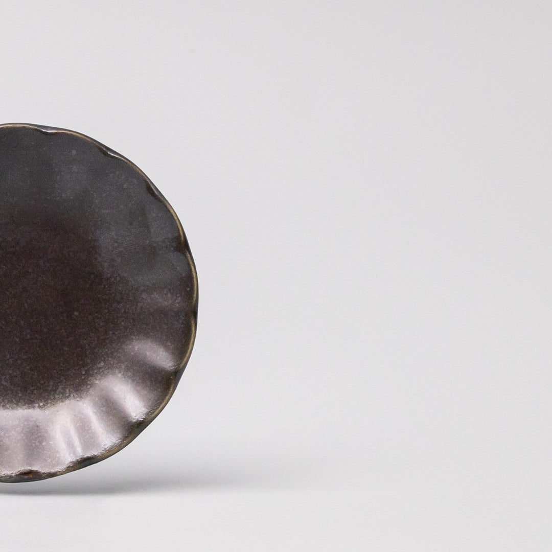 Sauce Dish 8cm Sunburst Black Glaze