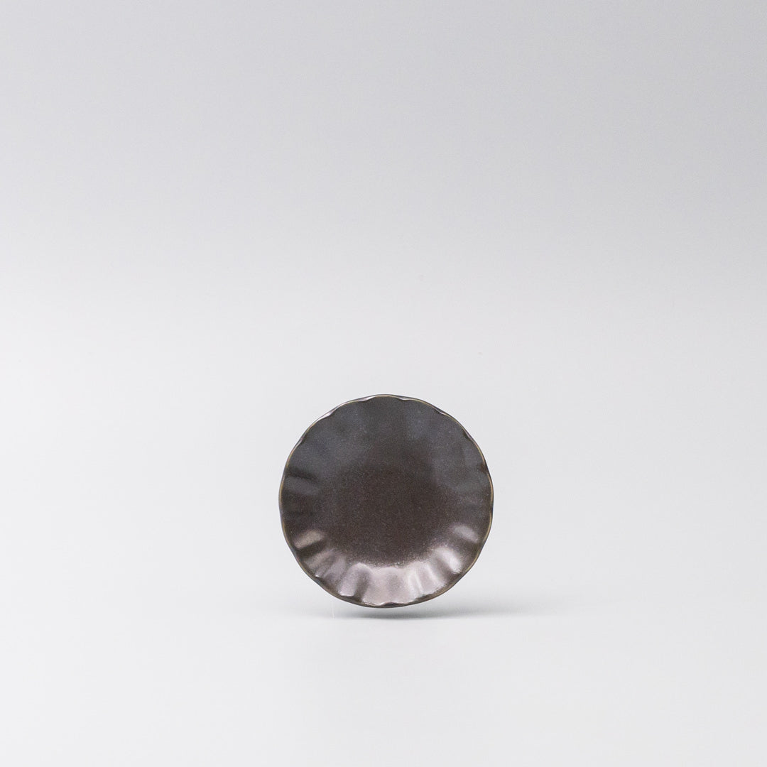 Sauce Dish 8cm Sunburst Black Glaze