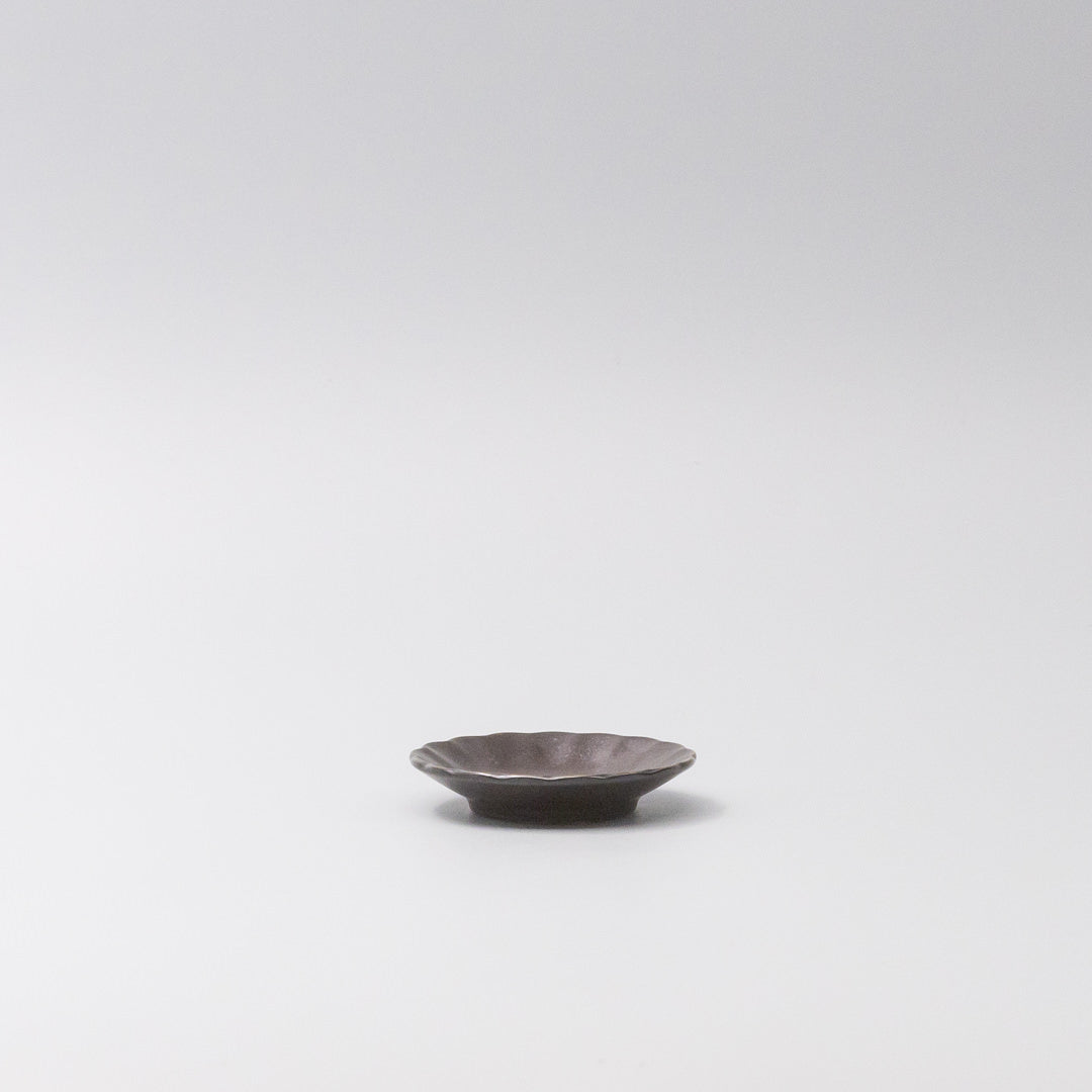 Sauce Dish 8cm Sunburst Black Glaze