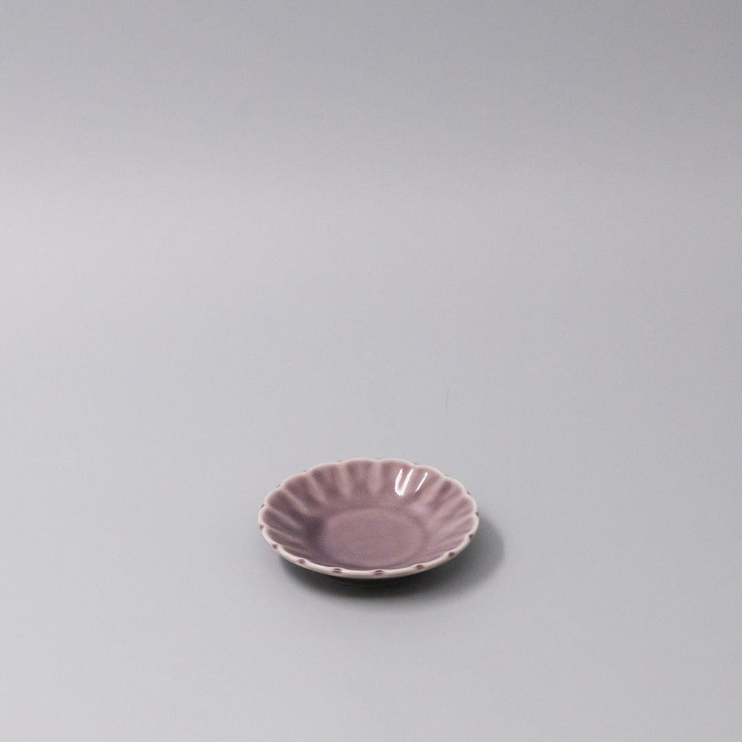 Sauce Dish 8.2cm Sunburst Lilac Gloss Glaze