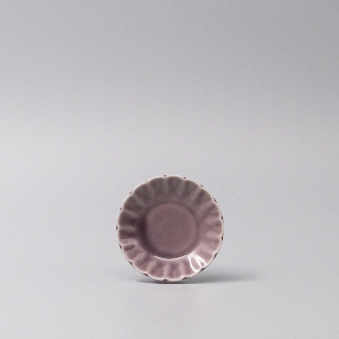Sauce Dish 8.2cm Sunburst Lilac Gloss Glaze
