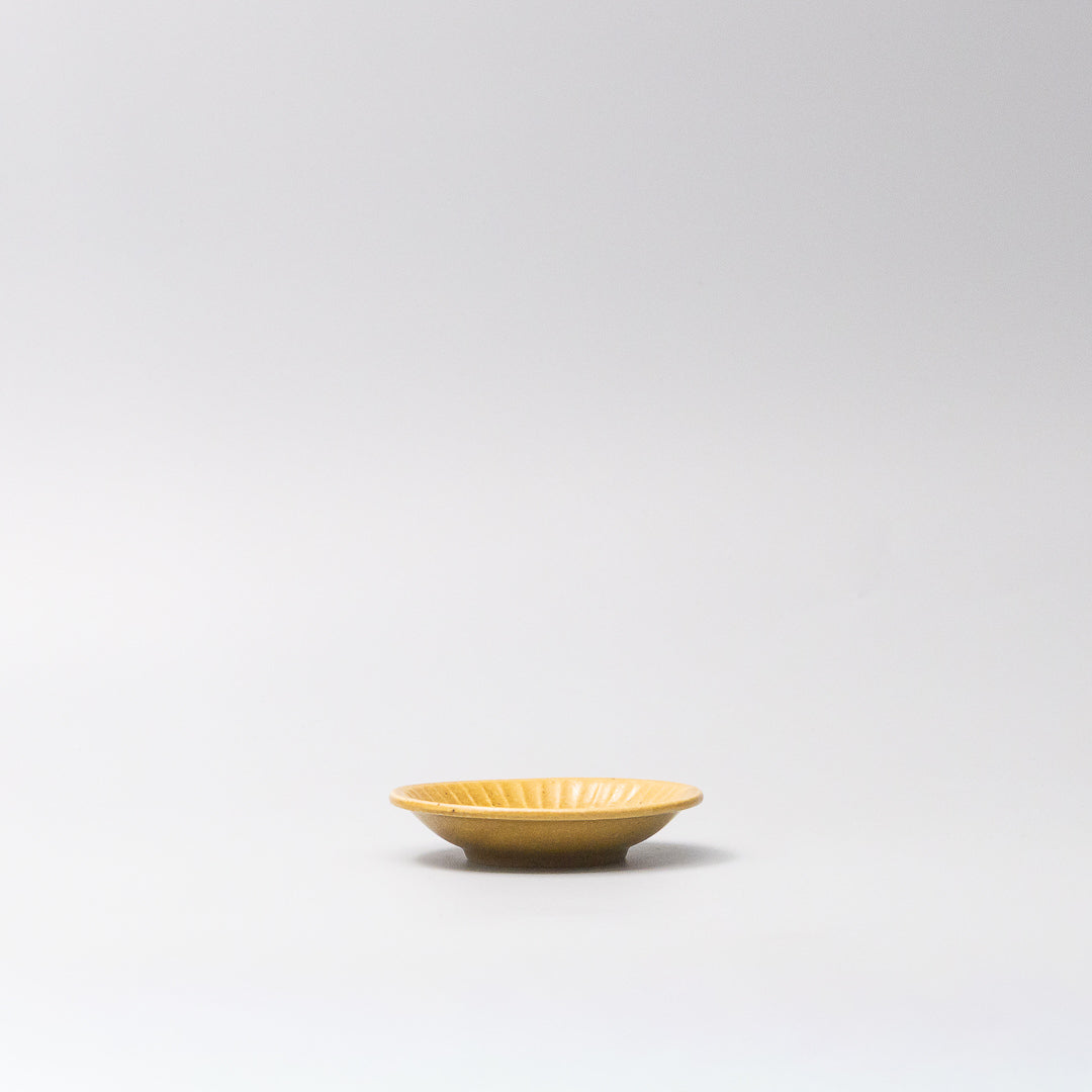 Plate 9.5cm Sunburst Tumeric Glaze