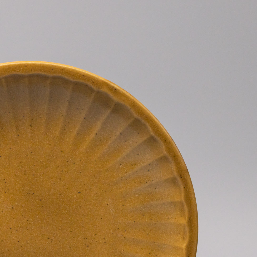 Plate 21.4cm Sunburst Turmeric Glaze