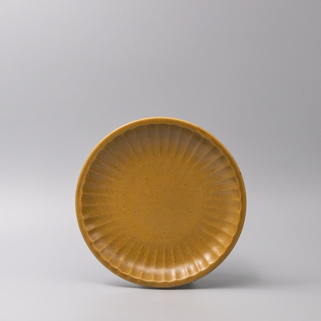 Plate 21.4cm Sunburst Turmeric Glaze