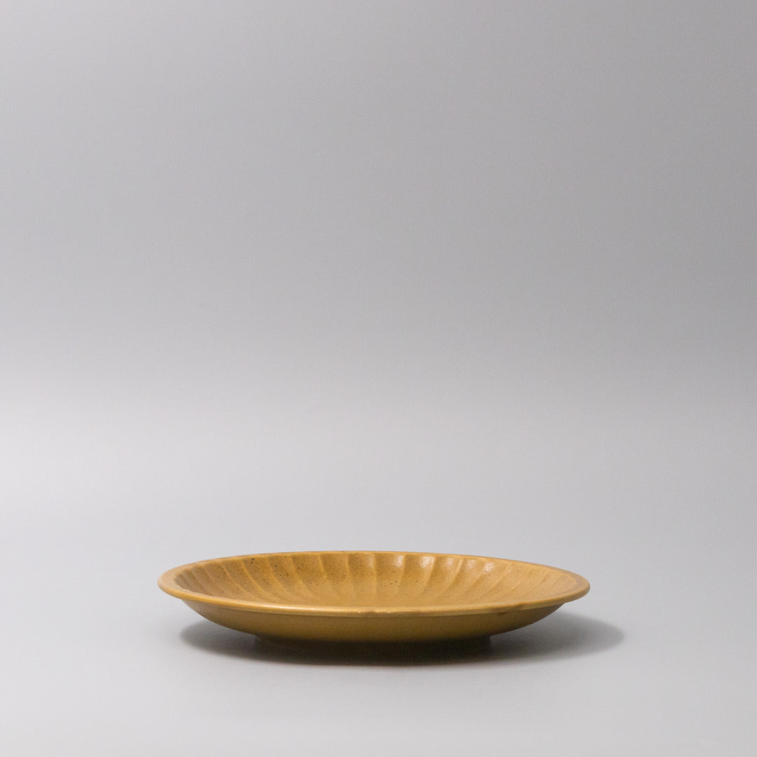 Plate 21.5cm Sunburst Turmeric Glaze