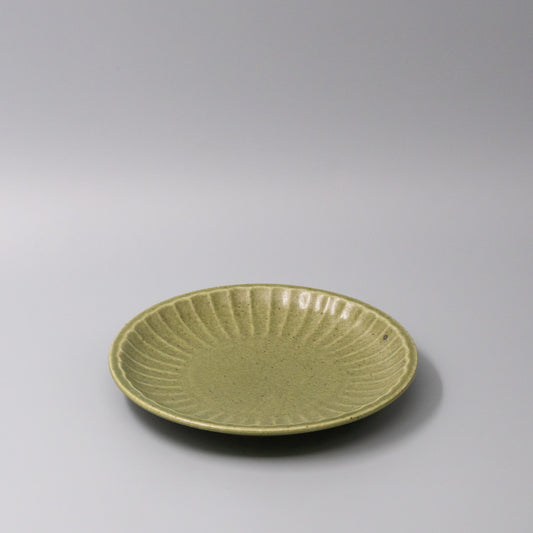 Plate 21.5cm Sunburst Green Glaze