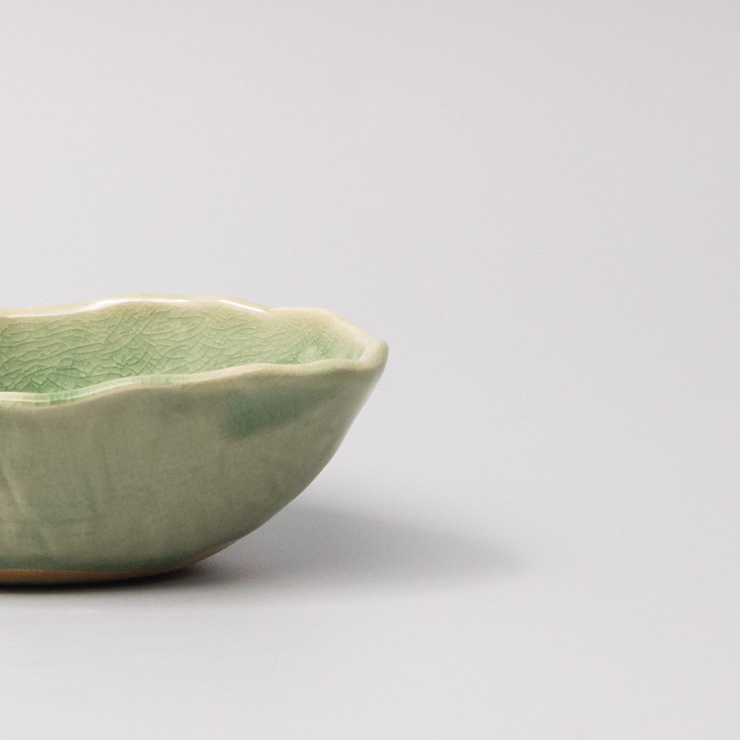 Bowl Oval 13.5cm Amane Emerald Glaze