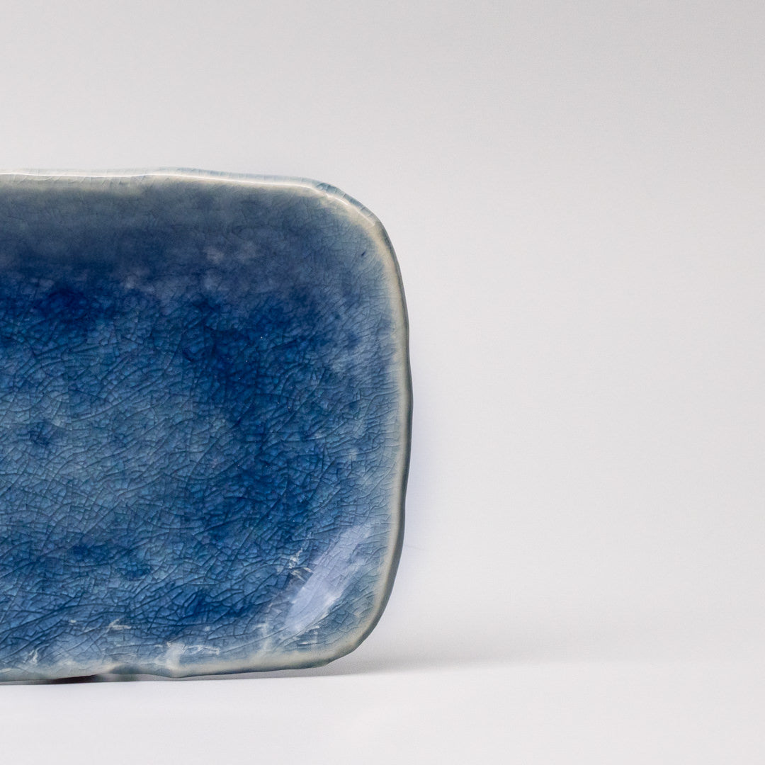 Plate Sashimi 31cm Amane Sapphire Glaze