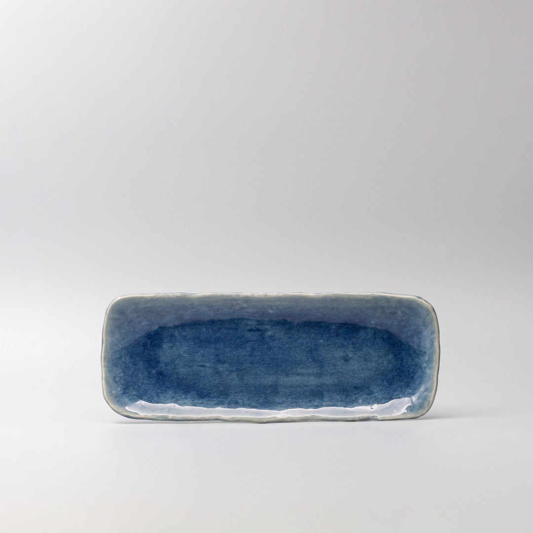 Plate Sashimi 31cm Amane Sapphire Glaze