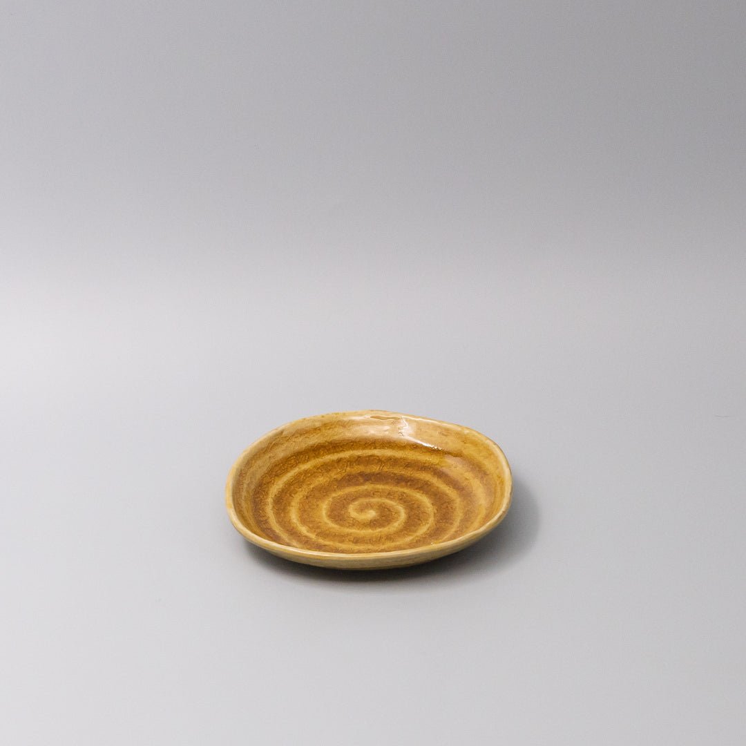 Plate 13.5cm Amane Amber Glaze
