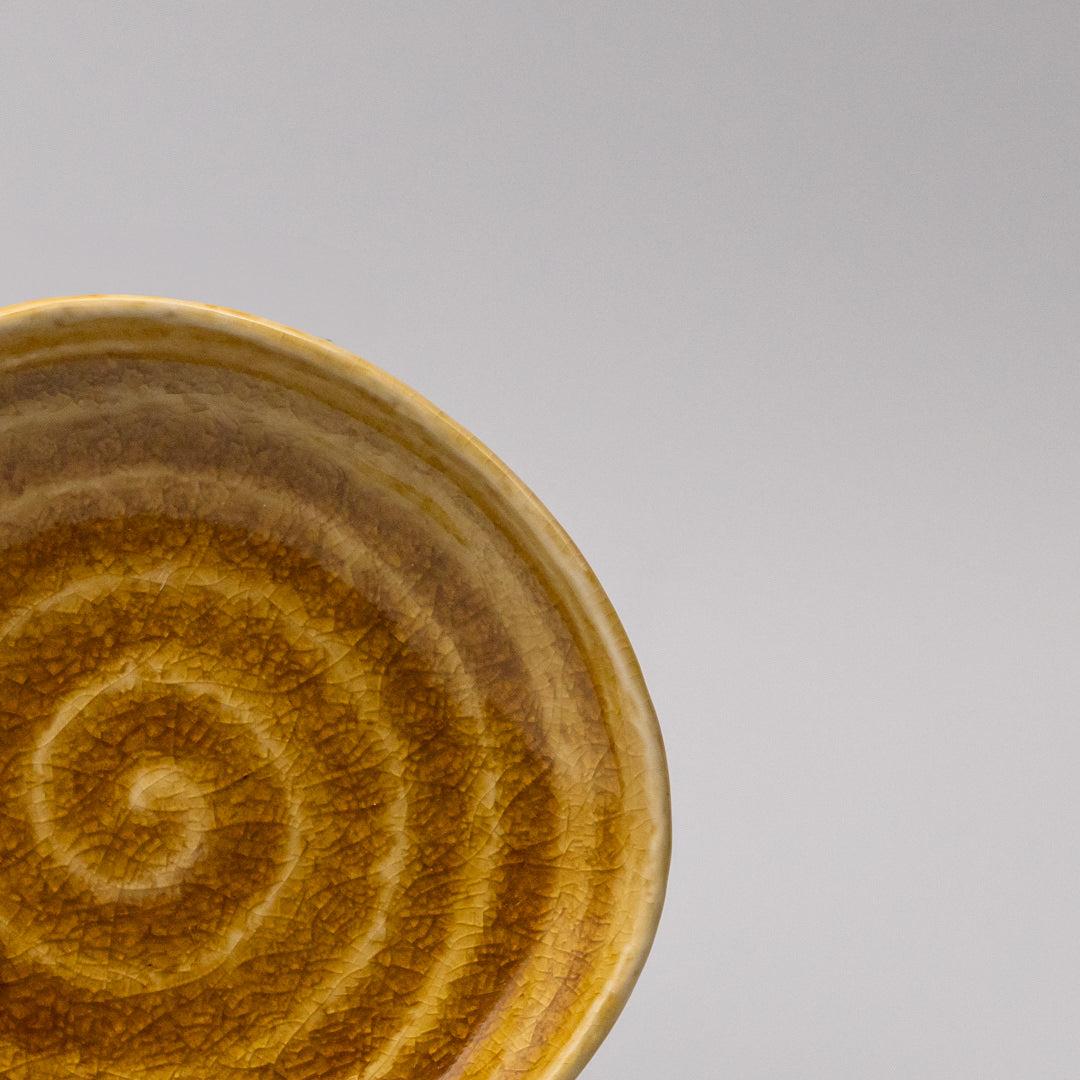Plate 13.5cm Amane Amber Glaze