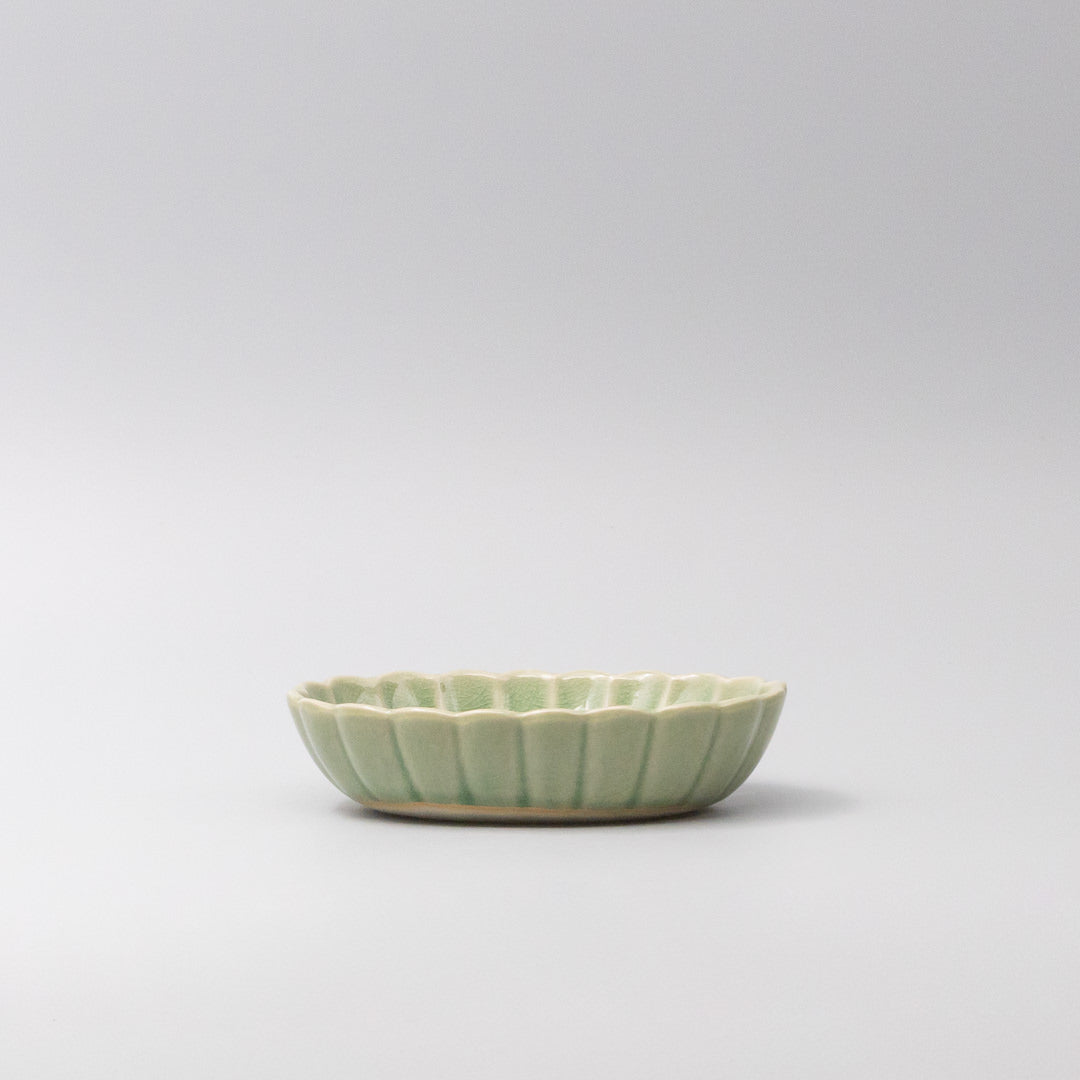 Bowl Oval 16cm Amane Emerald Glaze